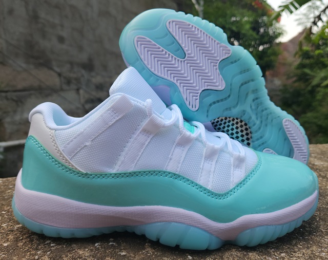 Air Jordan 11 Retro White Light Green - Click Image to Close